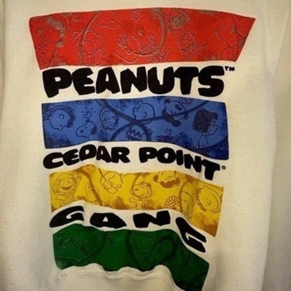 Vintage 90's Peanuts Snoopy Charlie Brown Character Crewneck Sweatshirt Sz Small